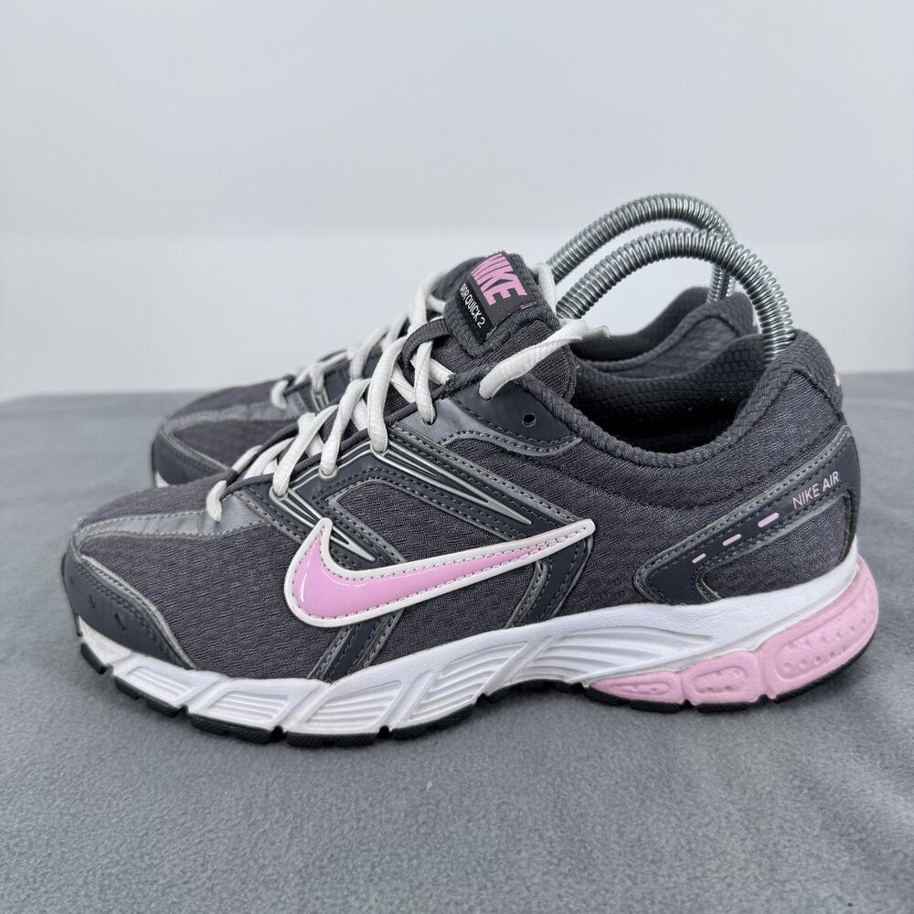 Nike Vapor Quick 2 Shoes Womens Size 7 Gray Pink‎ Running 386516-004 Sneakers - Picture 2 of 9